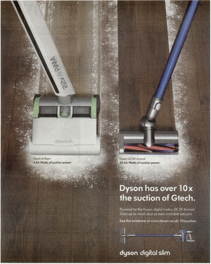 Dyson advert banned by ASA