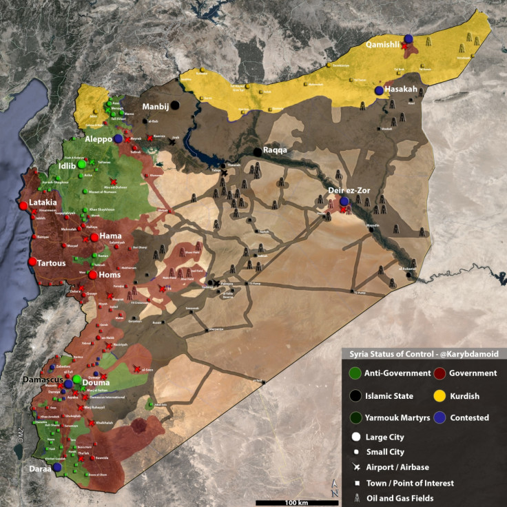 Syria oil wells