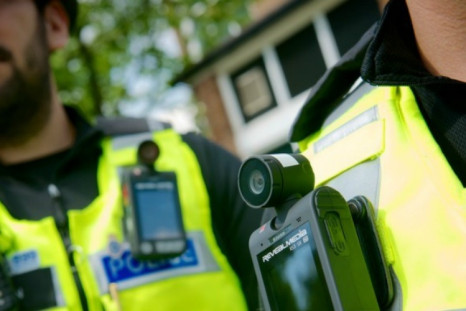 West Midlands Police wearing body cameras