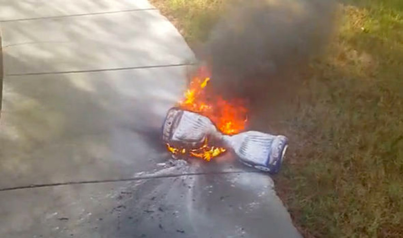 Hoverboard explosion