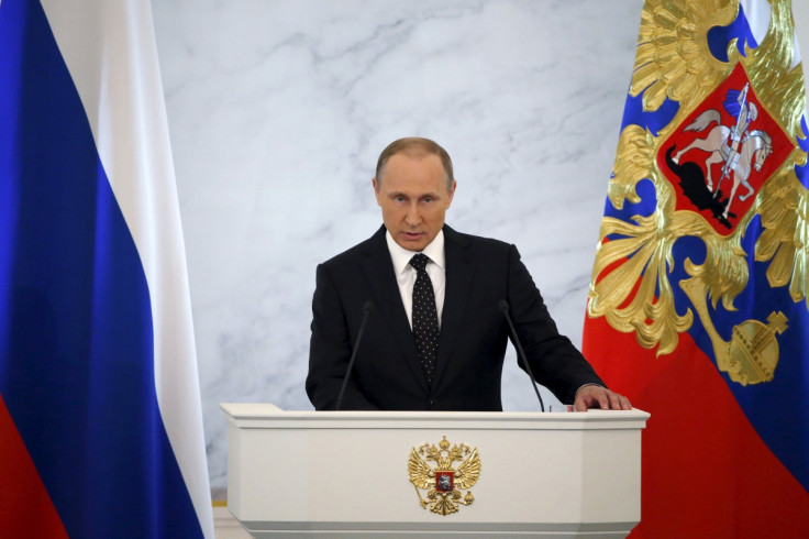 Putin gives address