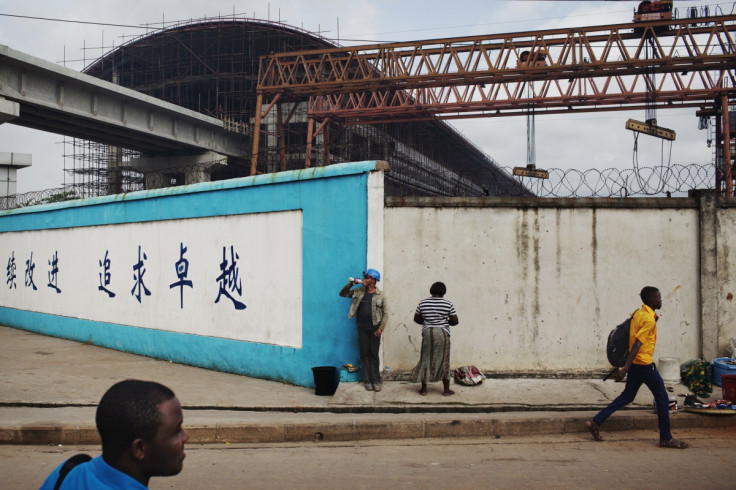 Chinese construction site in Nigeria