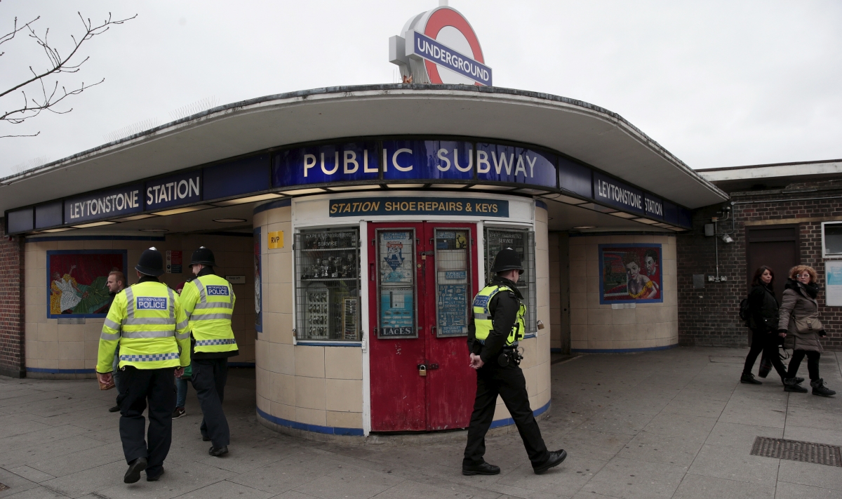 Leytonstone Tube stabbing Armed police boost at London tube and rail