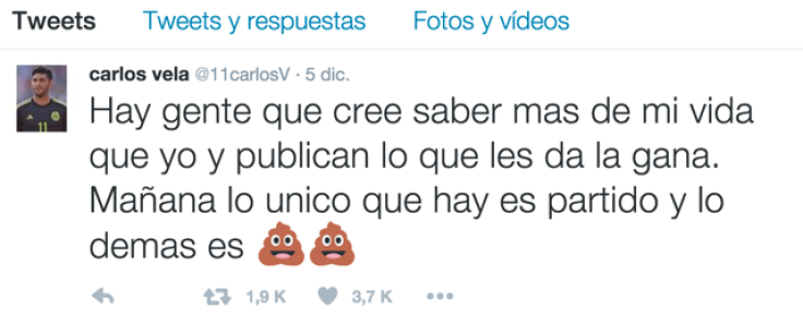 Carlos Vela Twitter