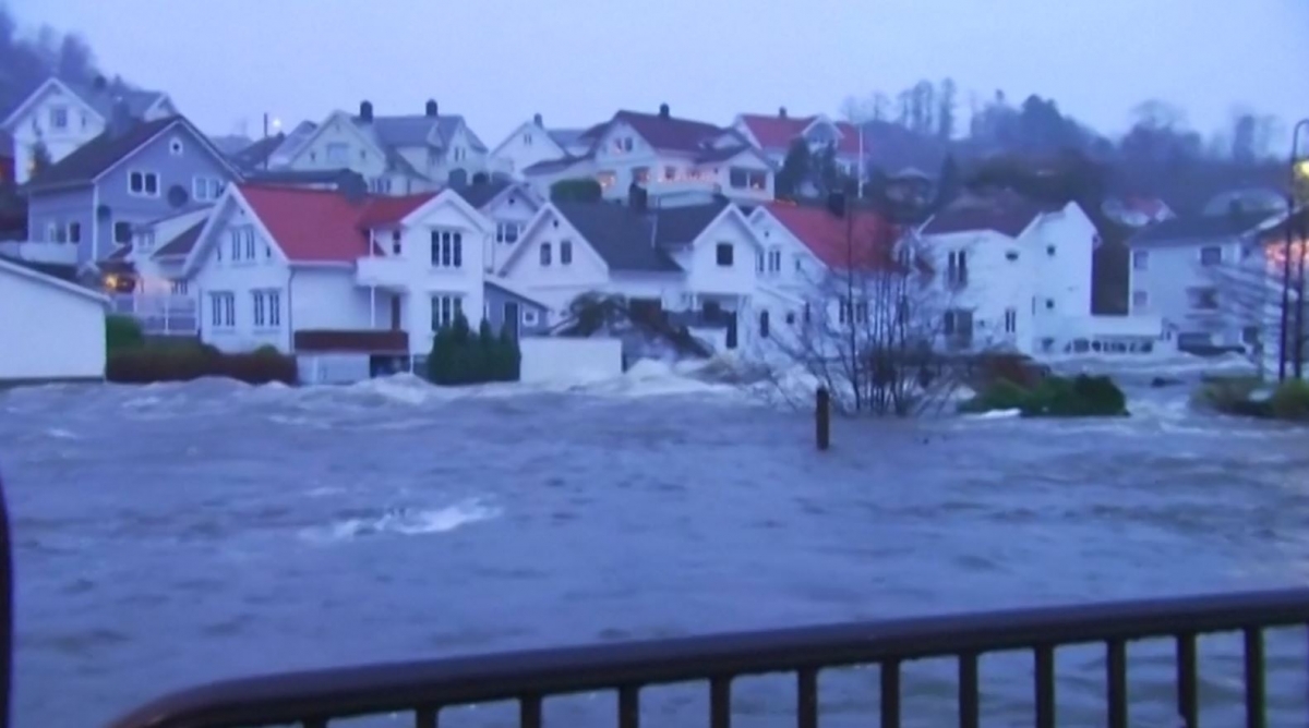 Norway Houses washed away as severe floods batter parts of country