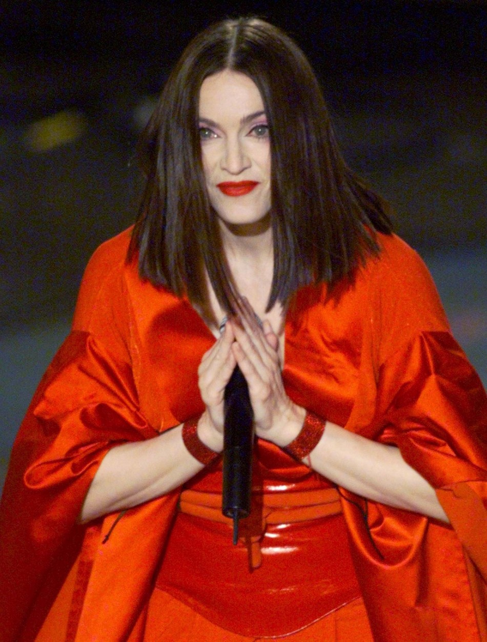 Madonna performs her song quotNothing Really Mattersquot during the 41st Grammy Awards February 24, 1999. Madonnas album quotRay of Hopequot won for Best Pop Album.