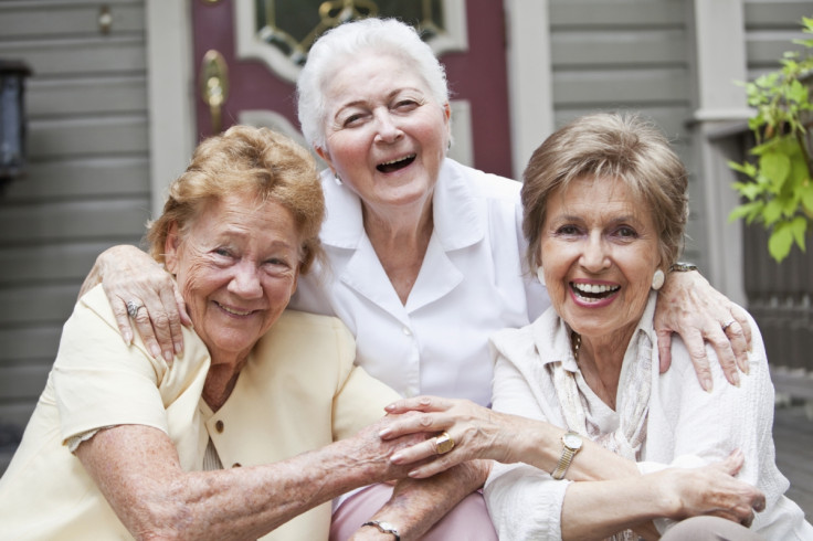 old women happy