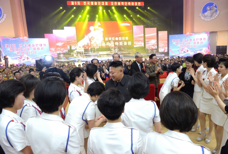 Kim Jong Un and the Moranbong Band