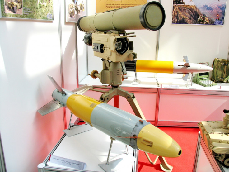 9M133 missile with launcher
