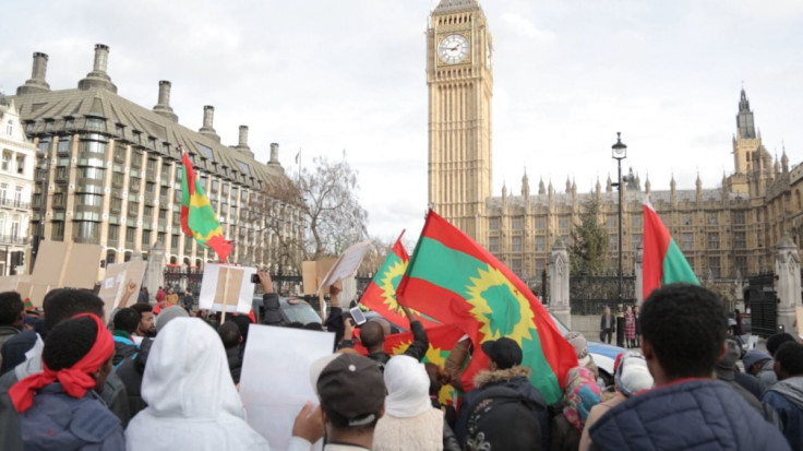 Oromo community protest in London
