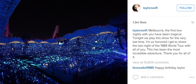 Taylor Swift tour Melbourne