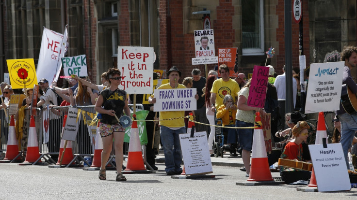 anti fracking protesters Preston 2015