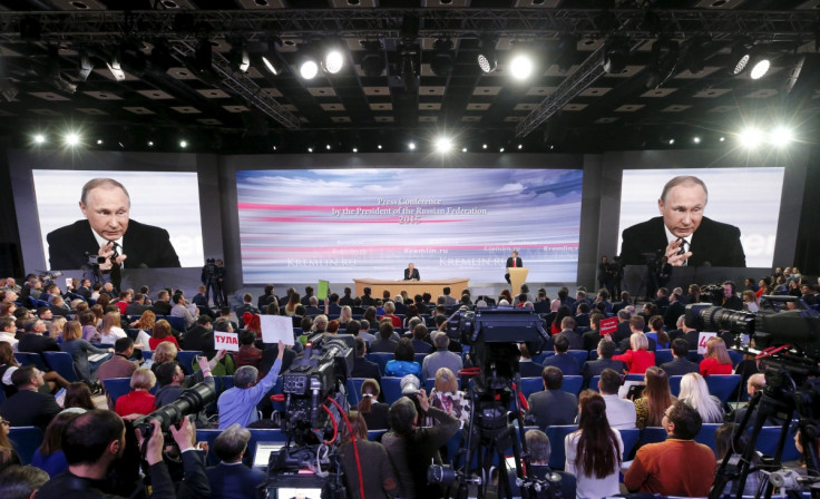 Journalists at Putin's pressers