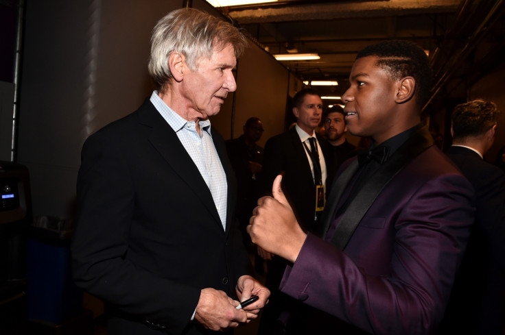 John Boyega and Harrison Ford