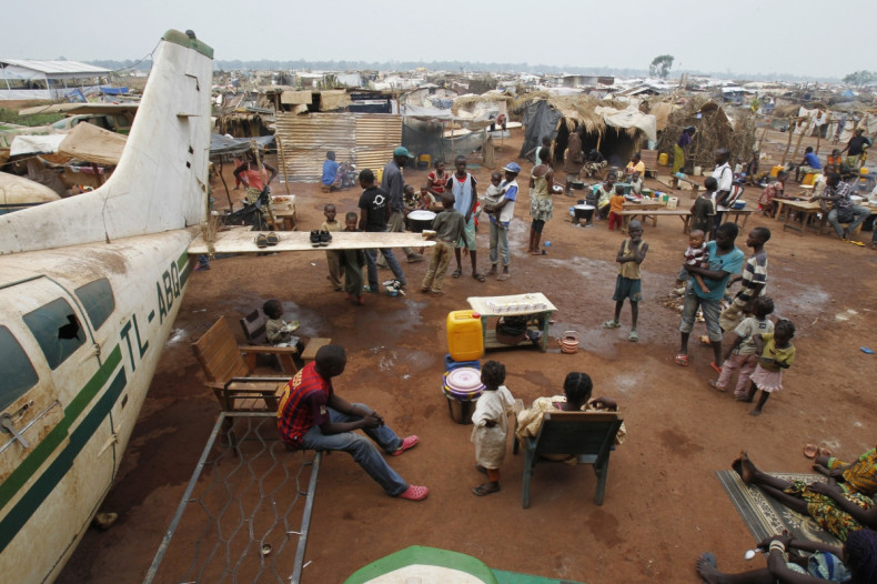 Refugees in M'poko camp in Bangui