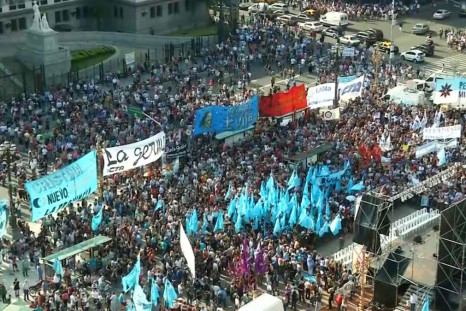 Argentina pro-media law protest