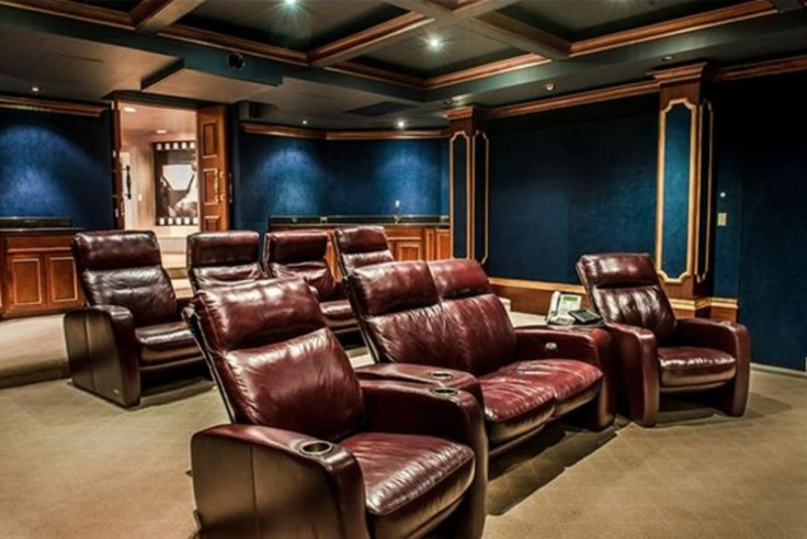 The home cinema in 50 Cent's mansion
