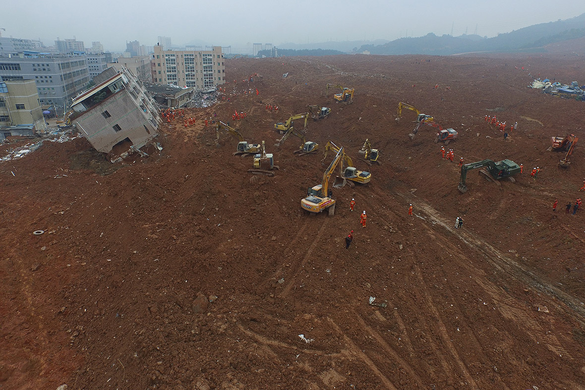 China landslide aftermath Images of devastation after mountain of mud