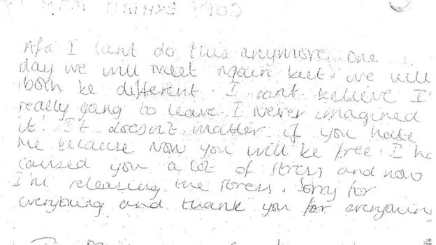Shahena letter