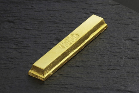 gold wrapped Kit Kat