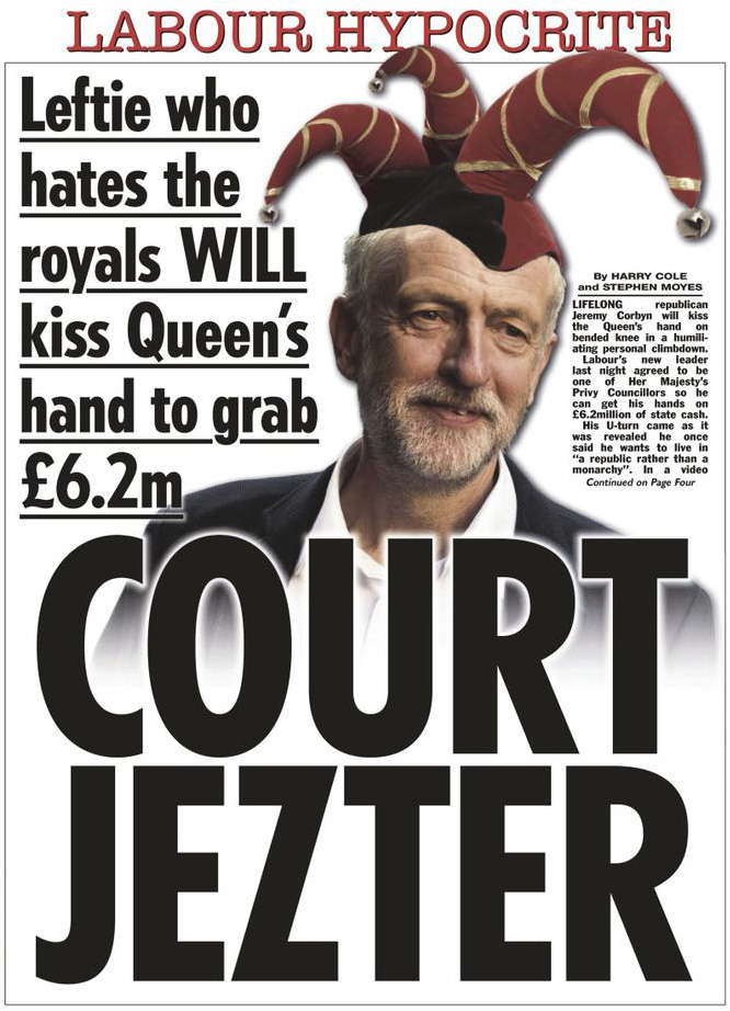 The Sun Corbyn Court Jezter 16 September