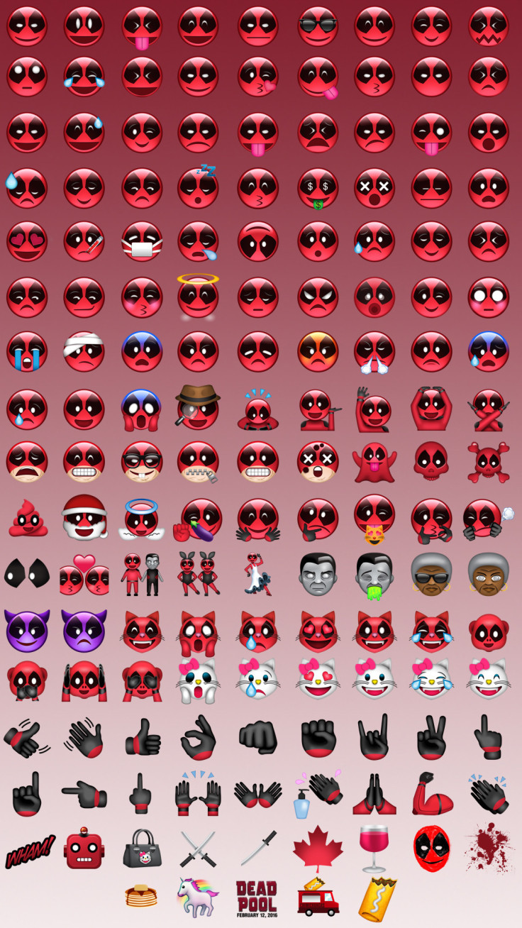 Deadpool emojis