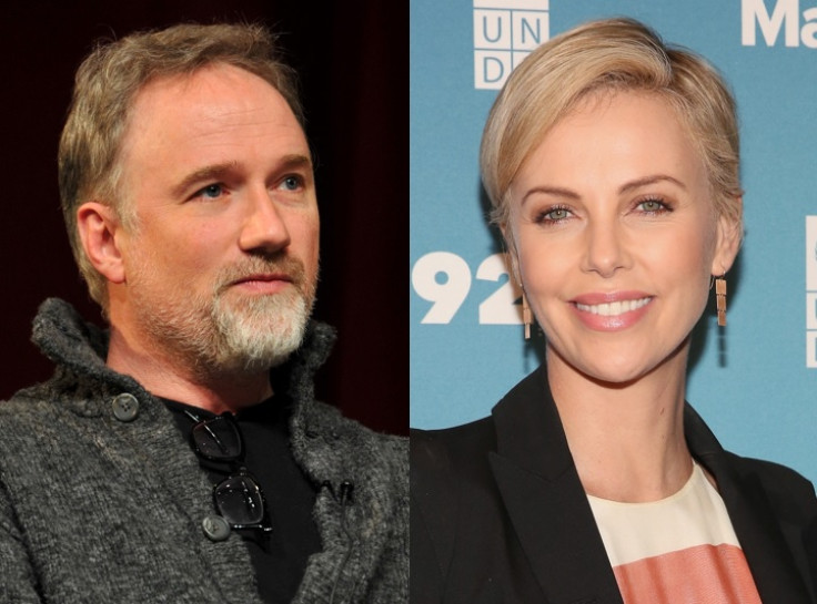 David Fincher and Charlize Theron