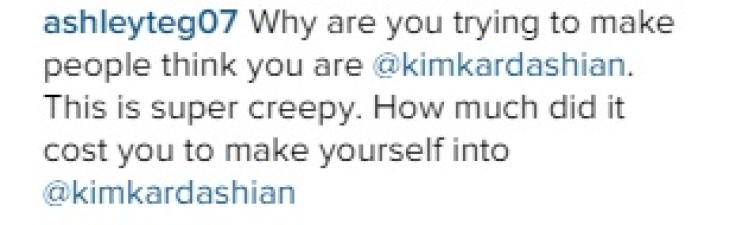 Kim Kardashian lookalike Kamilla Osman
