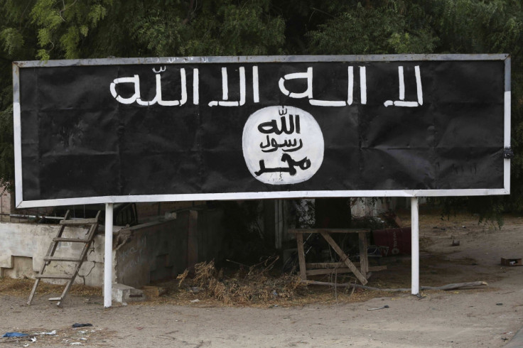 A sign left by Boko Haram A sign left by Boko Haram