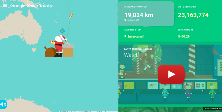 Santa tracker Google