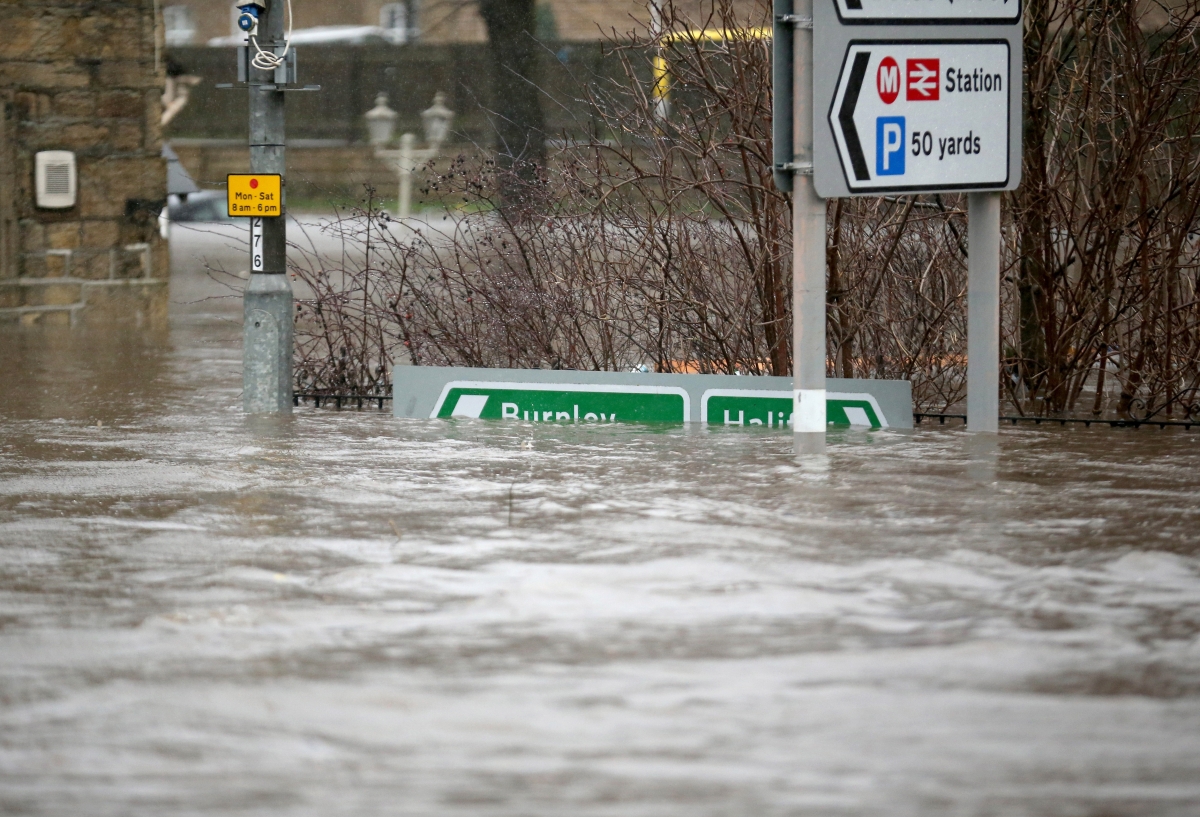 UK floods Mytholmroyd England