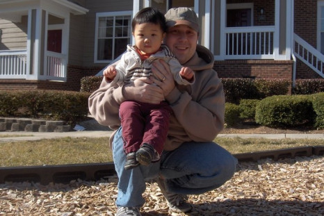 Eric Cooper and his son Cooper Chen