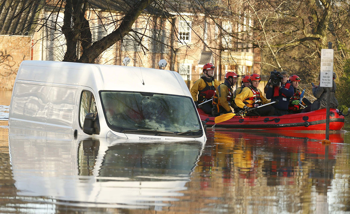 UK floods Photos of historic city of York after rivers Ouse and Foss