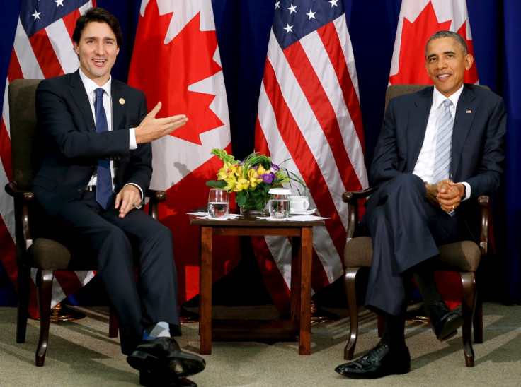 Justin Trudeau and Barack Obama