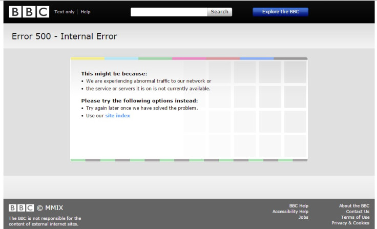 bbc down iplayer website not working