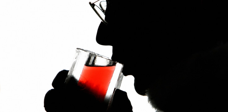 Man drinking alcohol