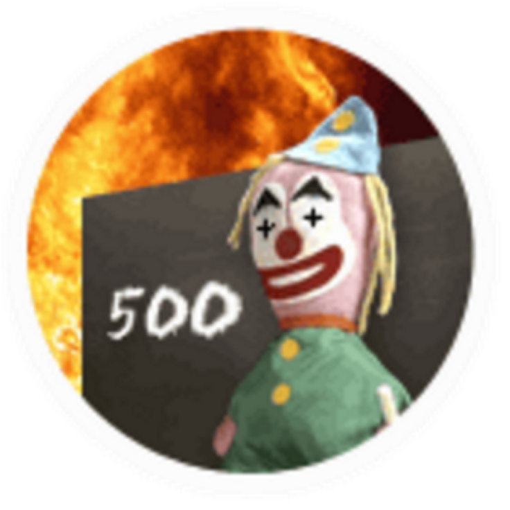 BBC down clown 500 error