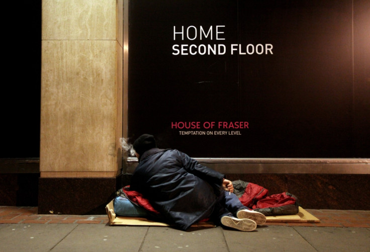 homeless man london