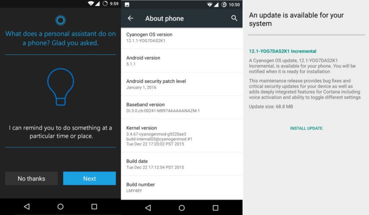 Cyanogen OS 12.1 build YOG7DAS2K1