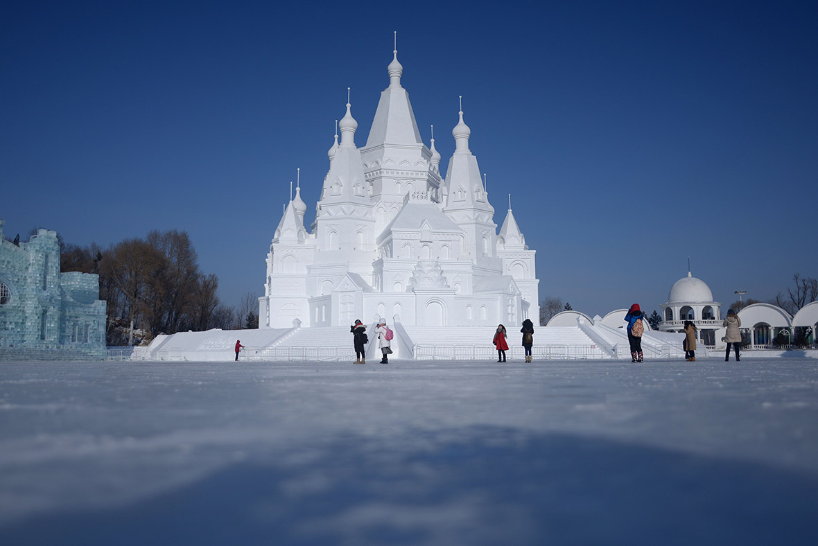 China: Frozen city gets ready for Harbin International Ice and Snow ...