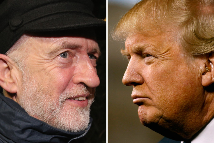 Jeremy Corbyn and Donald Trump