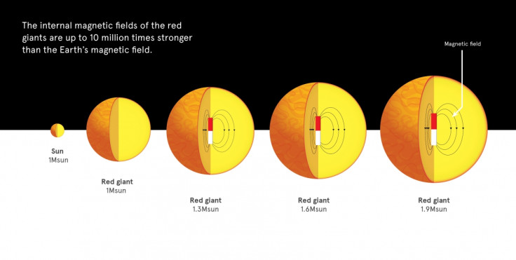 Magnetic fields in red giants