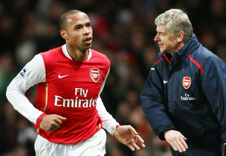 Thierry Henry and Arsene Wenger