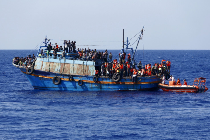 Migrants off the coast of Libya