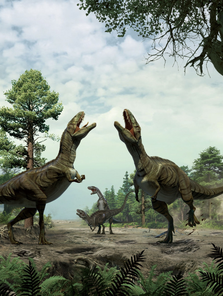 dancing mating dinosaurs