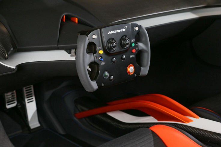 McLaren 675LT Kenwood CES steering wheel