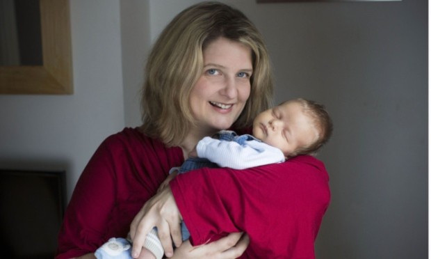 Lucy and baby Noah