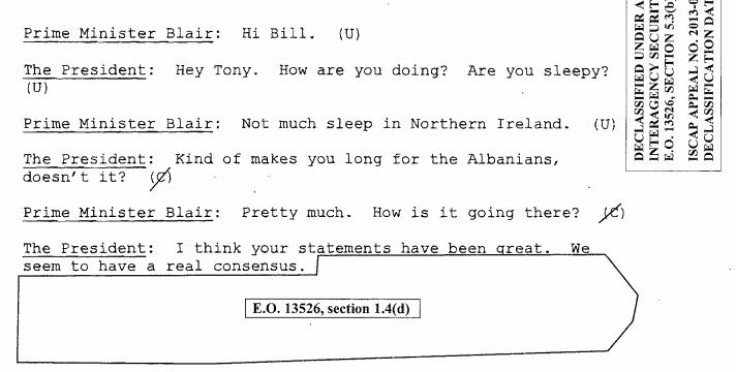 Blair Clinton transcript