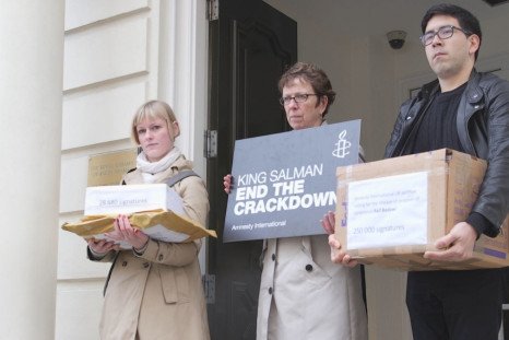 Raif Badawi protest in London