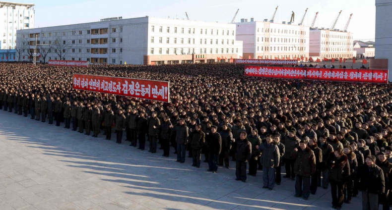 North Korea rally